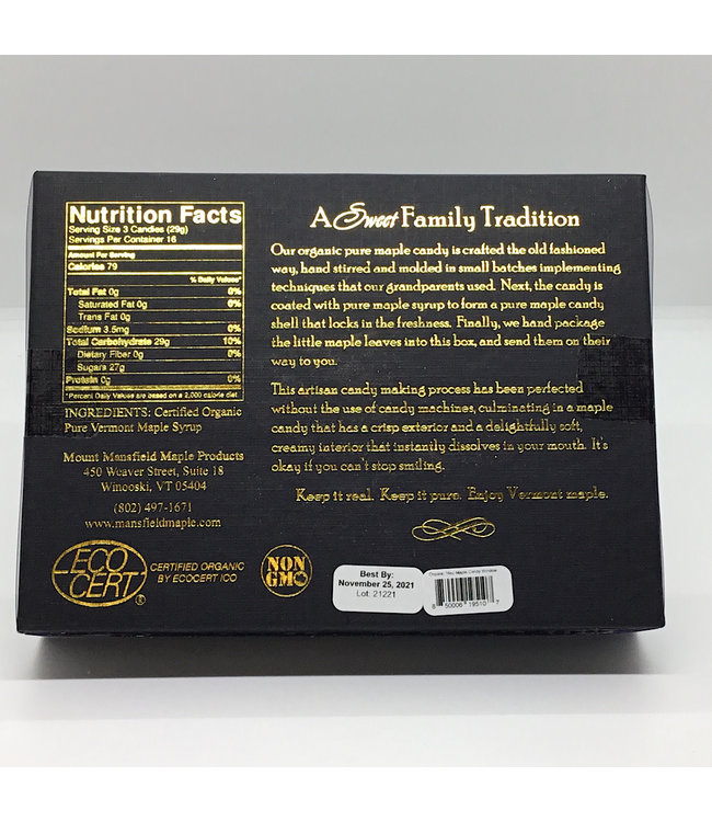 Mount Mansfield Maple Candy “Organic Pure Vermont”  16oz