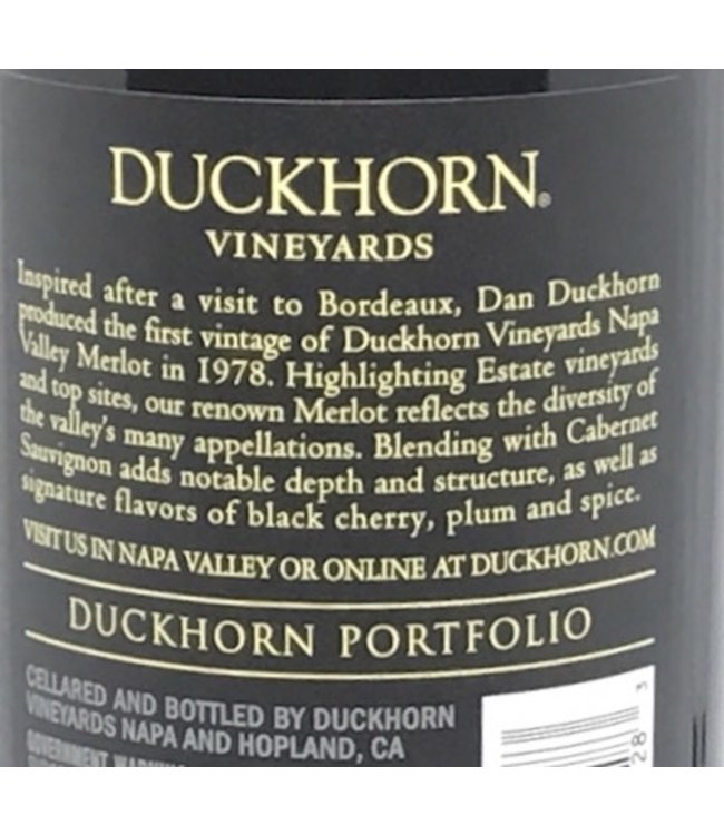 Duckhorn Merlot 2018 Napa Valley