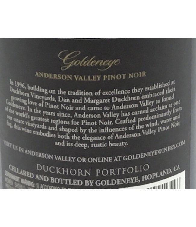 Goldeneye Pinot Noir 2019 Anderson Valley