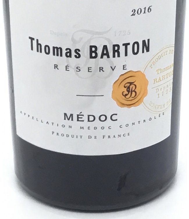 Thomas Barton Médoc Réserve  2016 Bordeaux - France