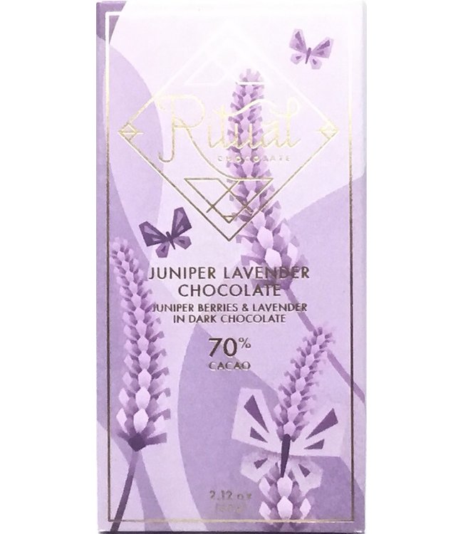 Ritual Juniper Lavender  70% Chocolate Bar 2.12oz