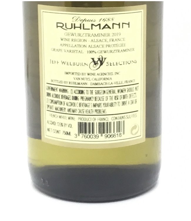 Ruhlmann-Schutz Gewürztraminer Organic 2019 Alsace - France