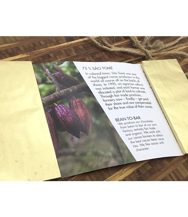 Zotter Labooko São Tomé 75% Dark Chocolate Bars 2.47oz