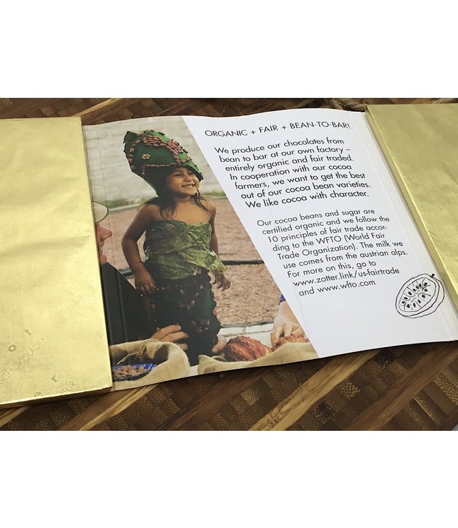 Zotter Labooko Belize & Panama 72% Dark Chocolate Bars 2.47oz