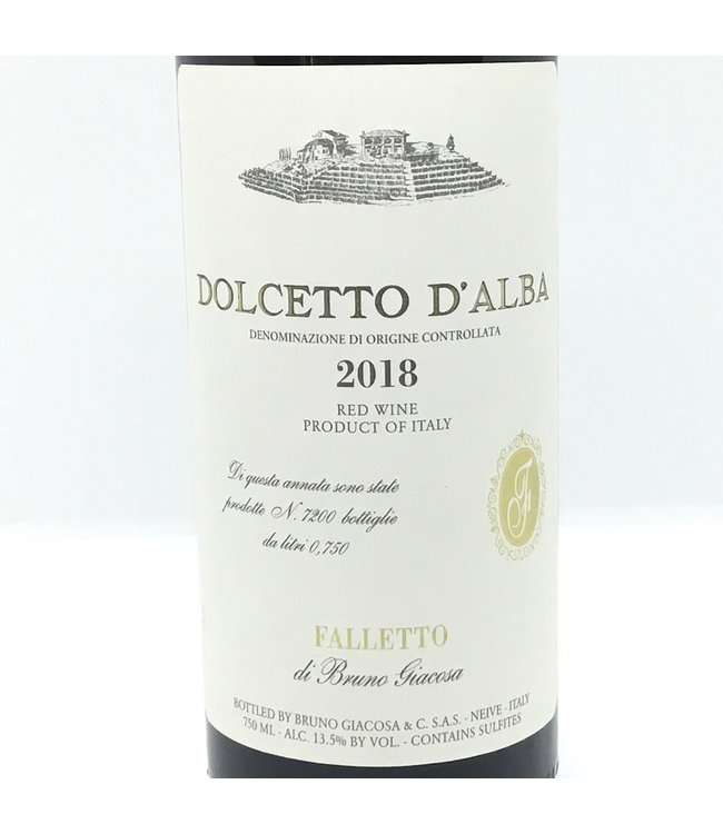 Bruno Giacosa "Falletto" Dolcetto D' Alba 2018 Piedmont - Italy