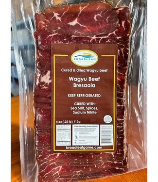 Broadleaf Cured Wagyu Beef Bresaola 4oz Broadleaf Cured Wagyu Beef Bresaola 4oz