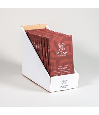 Moka Origins Cherry Tanzania Dark Chocolate 72% Cacao 2.4oz Africa Moka Origins Cherry Tanzania Dark Chocolate 72% Cacao 2.4oz Africa