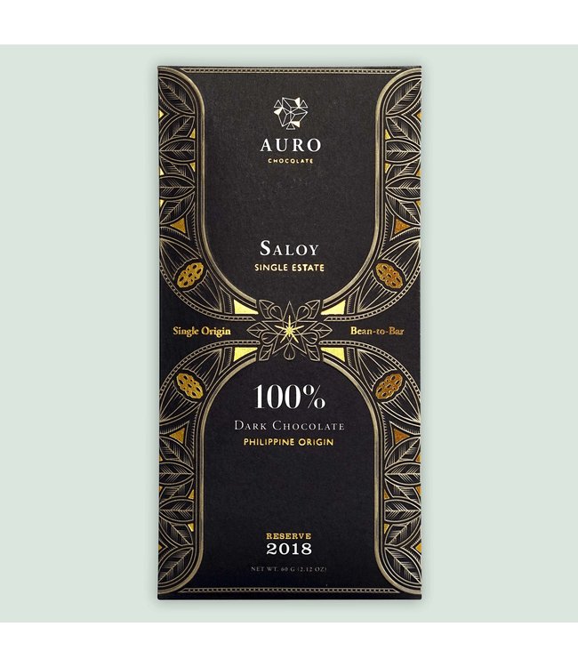 Auro Reserve 2020 "Saloy" Single Estate 100% Dark Chocolate - Philippines