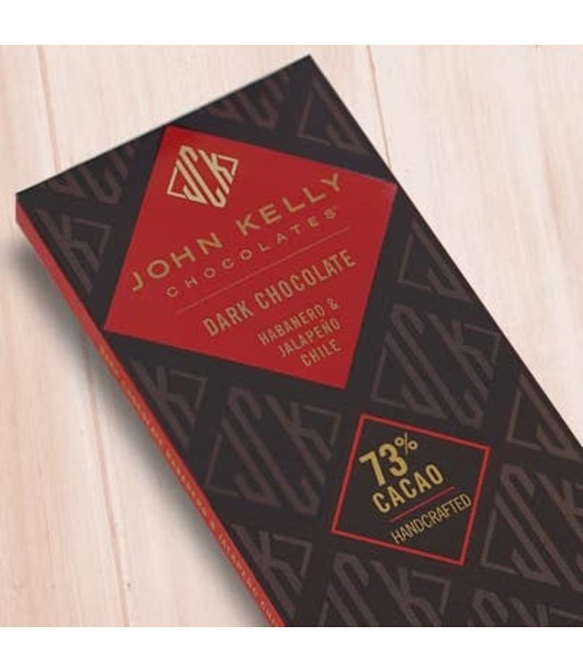 John Kelly Harbanero & Jalapeno Dark Chocolate 73% 2.3 oz  Los Angeles