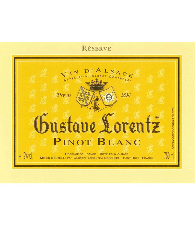 Gustave Lorentz Pinot Blanc Reserve 2021 Alsace - France