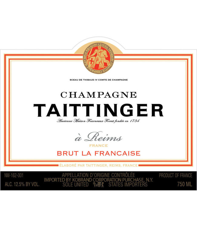 Taittinger Brut "La Francaise" NV Champagne Reims - France