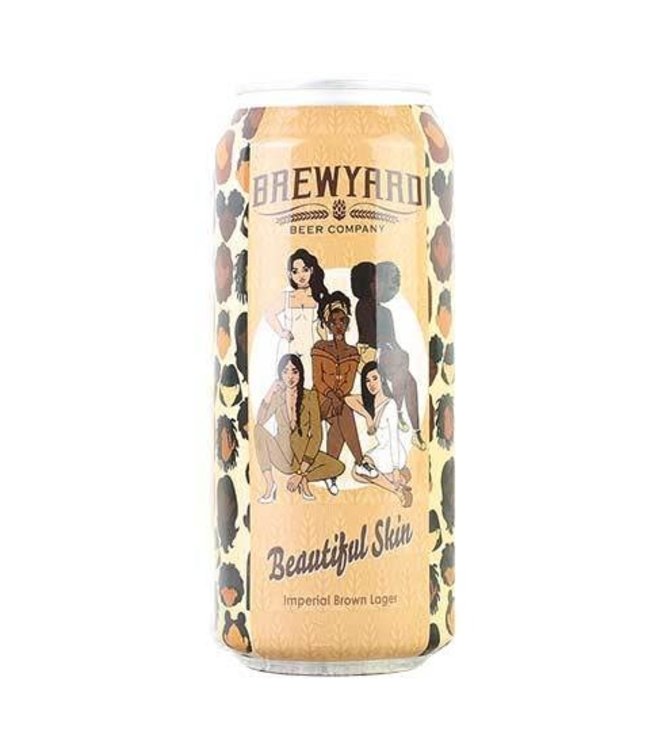 Brewyard Beer Co.  "Beautiful Skin" Brown Lager 16 oz Can Glendale - California