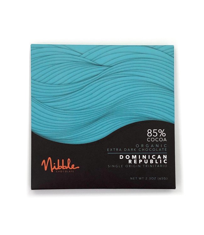 Nibble 85% Organic Dominican Republic Chocolate Bar 2.3 oz