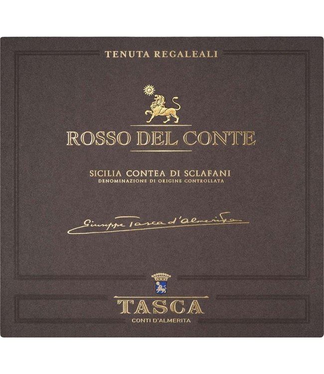 Tasca d'Almerita Rosso del Conte Contea di Sciafani 2015 Sicily - Italy