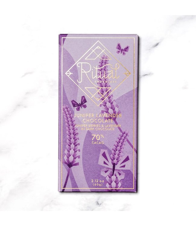 Ritual Juniper Lavender  70% Chocolate Bar 2.12oz