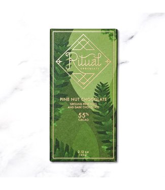 Ritual Pine Nut  55% Chocolate Bar 2.12oz Ritual Pine Nut  55% Chocolate Bar 2.12oz