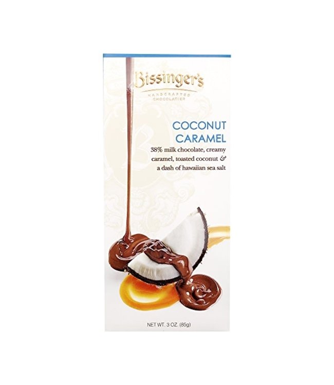 Bissinger's Coconut Carmel Milk Chocolate 38%  3oz St. Louis - MO