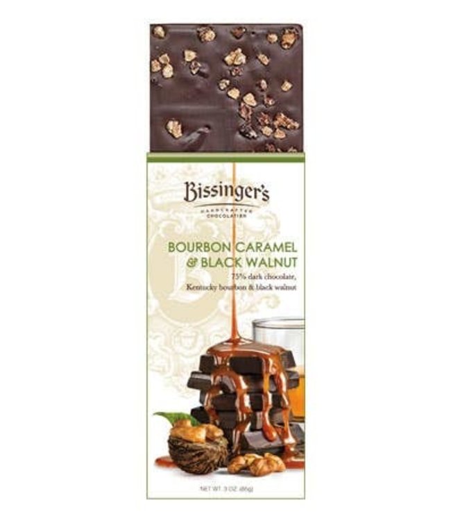 Bissinger's Bourbon Caramel &Toasted Pecans 60% Dark Chocolate Bar 3 oz St. Louis - MO