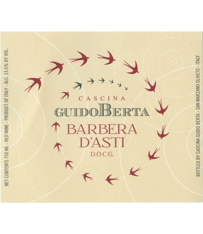 Cascina Guido Berta Barbera D'Asti D.O.C.G. 2019 Italy