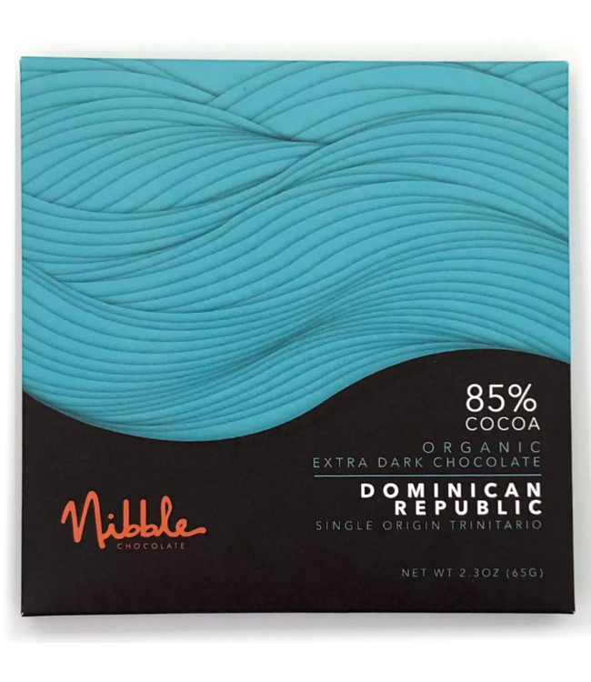 Nibble 85% Organic Dominican Republic Chocolate Bar 2.3 oz