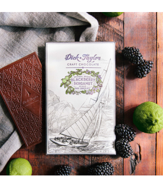 Dick Taylor 65% Dark Chocolate Blackberry-Bergamot Seasonal 2oz Belize