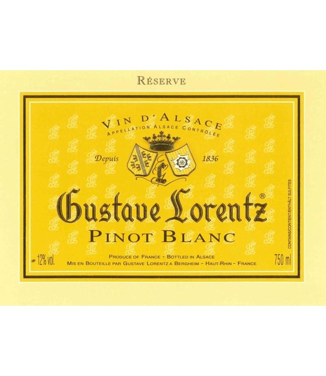 Gustave Lorentz Pinot Blanc Reserve 2021 Alsace - France