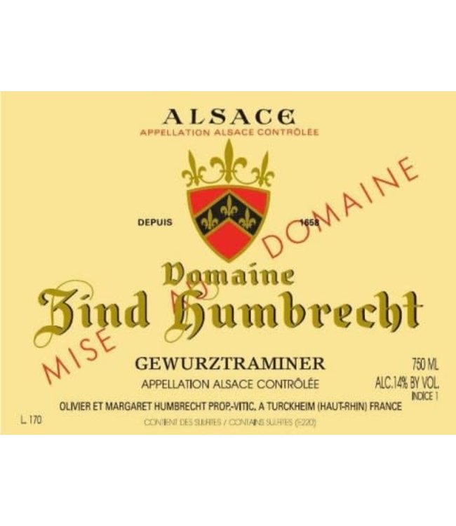 Domaine Zind-Humbrecht Gewürztraminer 2019 Alsace - France