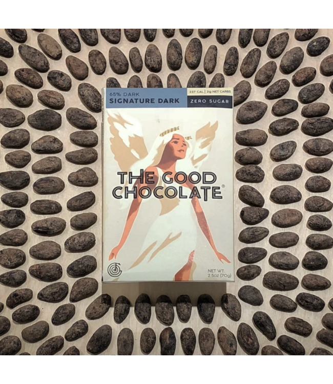 The Good Chocolate 65% Signature Dark "Zero Sugar" 2.5oz San Francisco