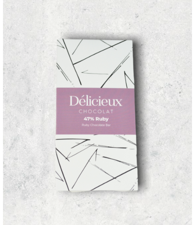 Délicieux Chocolat 47% "Ruby Chocolate" Mini Bar 20g United Kingdom