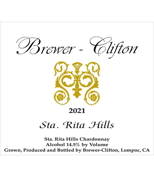 Brewer-Clifton Chardonnay 2021 Sta. Hills - California