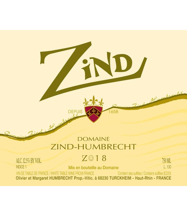 Domaine Zind-Humbrecht Chardonnay 2018 Alsace, France