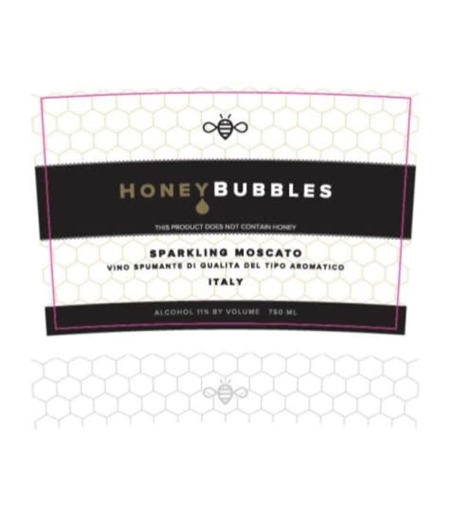 Honey Bubbles Sparkling Moscato NV  Italy
