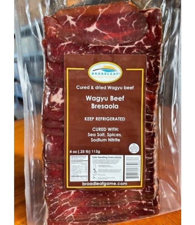 Broadleaf Cured Wagyu Beef Bresaola 4oz
