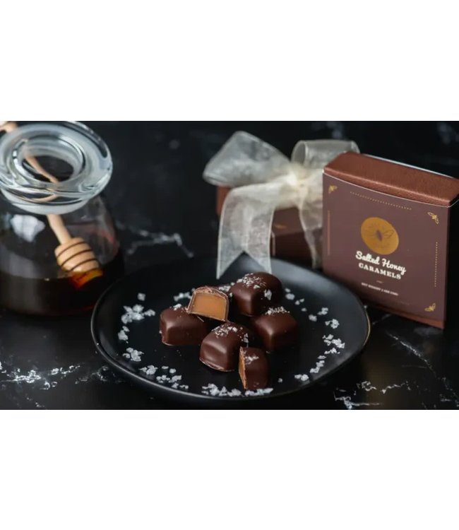 Bees & Beans Six Dark Chocolate Honey Caramels Seattle - Washington