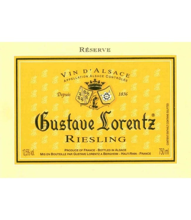 Gustave Lorentz Riesling Réserve 2021 Alsace - France