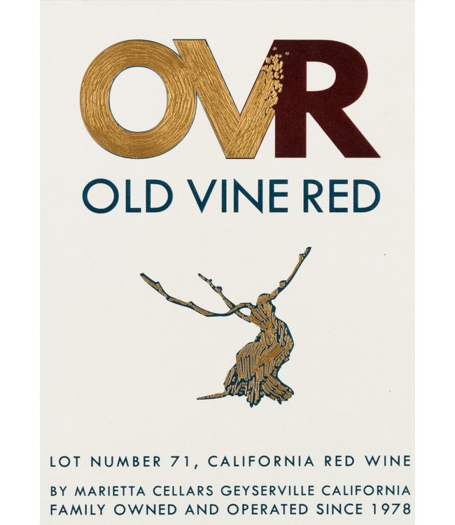 Marietta "OVR" Red Blend  Lot 71 Geyserville - California