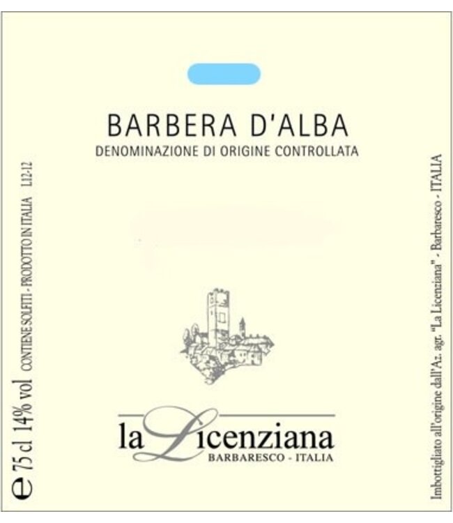 Silvio Giamello Barbera d'Alba "La Licenziana" 2021 Alba - Piemonte