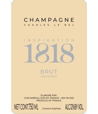 Charles le Bel "Inspiration 1818" Brut NV  Mareuil-sur-Aÿ  - Champagne