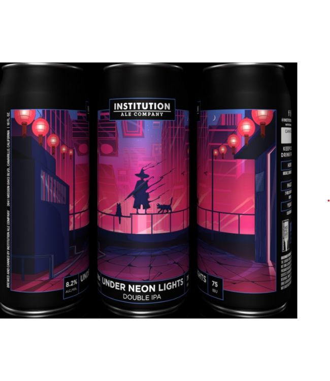 Institution Ale Co. "Under Neon Lights" 16oz Double IPA  Camarillo, CA