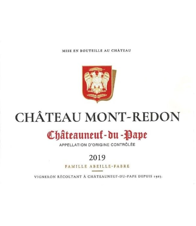Château Mont-Redon Châteauneuf-du-Pape 2019 Rhône Valley - France