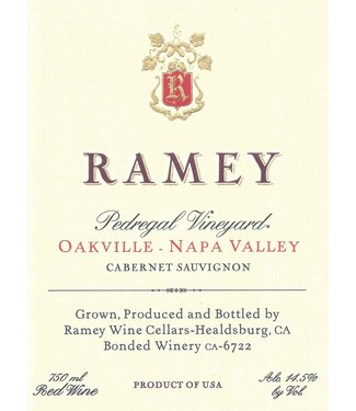 Ramey Cabernet Sauvignon Pedregal Vineyard 2016 Oakville - Napa Valley