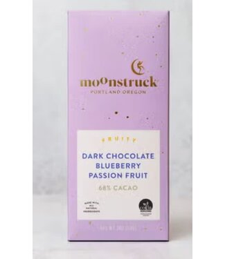 Moonstruck Blueberry-Passion Fruit Dark Chocolate Bar Portland - Oregon