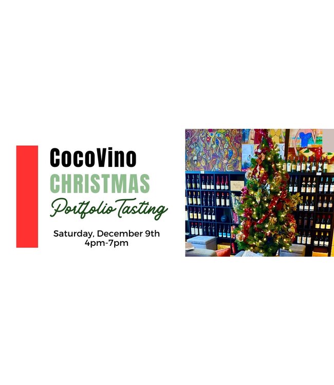 CocoVino Christmas  Portfolio Tasting Ticket (One Person)