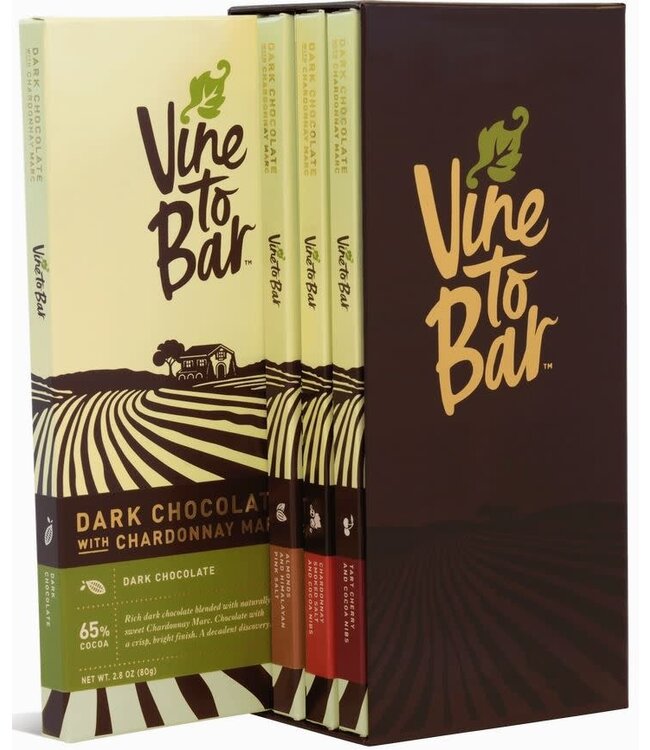 Vine To Bar Dark Chocolate Library Box 11.30oz Santa Rosa