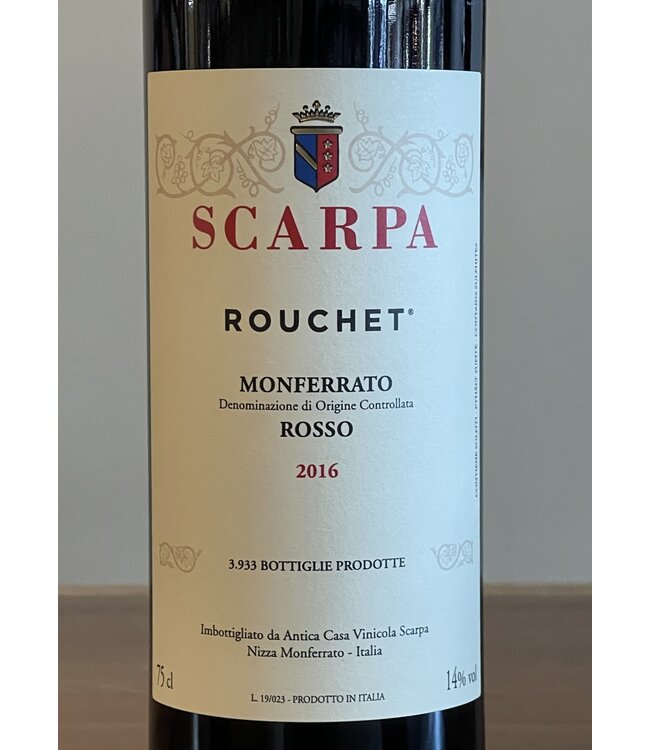 Scarpa "Rouchet" Monferrato Rosso 2016 Piemonte - Italy