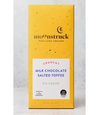 Moonstruck Crunchy Salted Toffee Milk Chocolate Bar Portland - Oregon