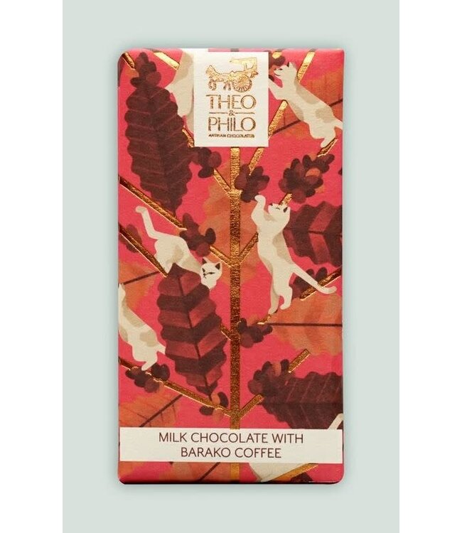 Theo & Philo Milk Chocolate w/ Barako Coffee  1.5oz Manila - Philippines