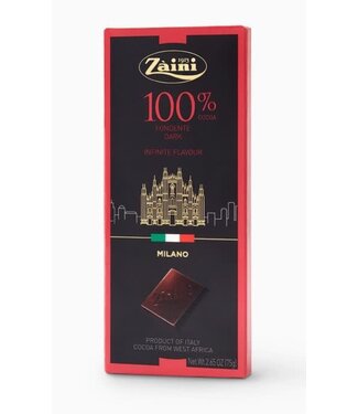 Záini Milano Fondente (Dark) 100% Cioccolato 2.65oz Italy