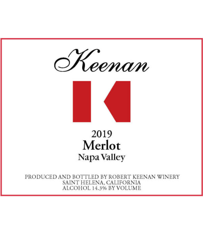Keenan Merlot 2019 Napa Valley