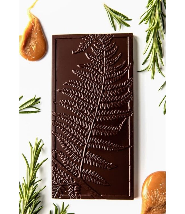 Wildwood Chocolate 70% Dark Rosemary Caramel  Bar